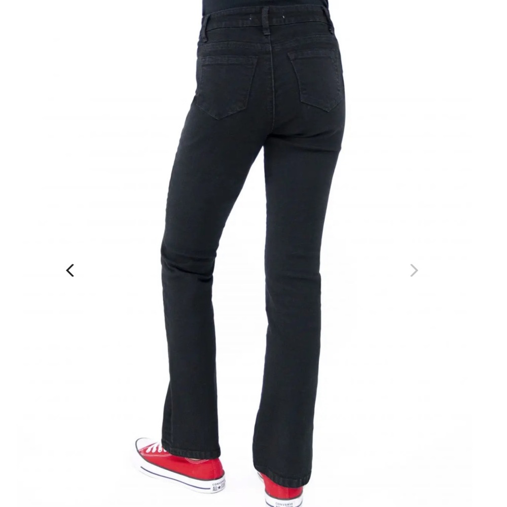 Boot Cut Jeans High Raise ( Black/ charcoal) w Tag